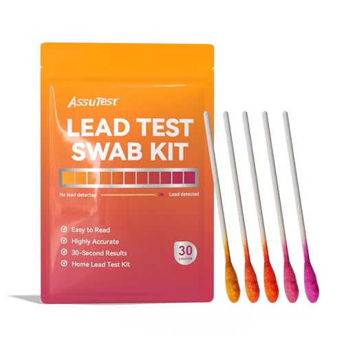 AssuTest Lead Test Kit for Dishes, 30 PCS Lead Paint Test Kit Strips for Home Use, Lead Tester for...