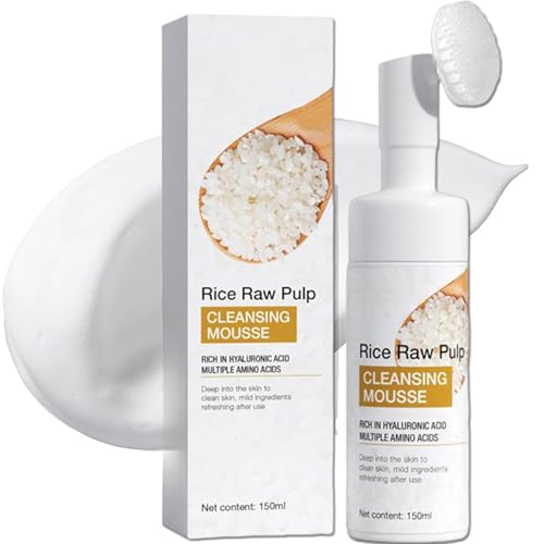 Nettoyant visage au riz hydratant pour le rituel du matin des peaux sensibles