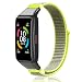 Produktbild Niboow Nylonarmband, kompatibel mit Huawei Band 6/Honor Band 6, weich, verstellbar, Sportband, Ersatz, atmungsaktiv, gewebt, weich, für Frauen und Männer, für Huawei Band 6/Honor Band 6, Gelb