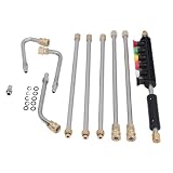 Generic Pressure Washer Extension Wand Stainless Steel with 6 Nozzles for High Cleaning Outdoors