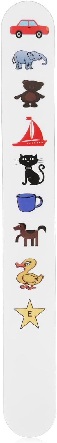 Fixation Stick Vision Tester, Coating Thicken, Clear Colorful Animal Patterns, Kids Vision Optometry Test Card, 2 Sizes(#1)