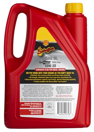 Aceite de motor diésel sintético 10W-30 1 galón miniatura 2