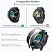 Qaerre 4 Pack PACE Pro Screen Protector Case Compitible with COROS PACE Pro Smart Watch, Ultra-Thin Scratch Resistant Cover with Tempered Glass for Women Men