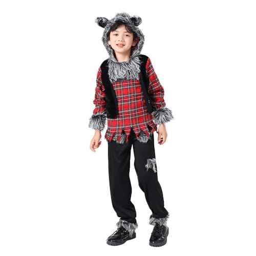 Disfraz Wild Wolfie Hombre Lobo Para Niños 5-6 Años miniatura 4