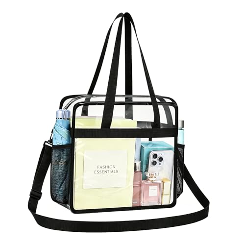 UEASE Clear Bag for Stadium Events 12×6×12 Clear Tote Bag for Concert,Sport,Festival