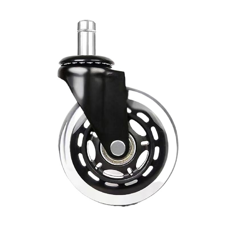 Roulettes pivotantes universelles silencieuses transparentes avec frein 10mm