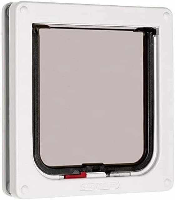 Cat Mate Lockable Cat Flap, Easy Fitting, Fast Installation, Extremely Durable, Tamper Proof, Draught Excluder, Weatherproof, Convenient, Silent - White