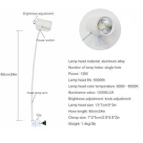 Lampe d'examen médical 12W réglable pour les diagnostics de précision - 2
