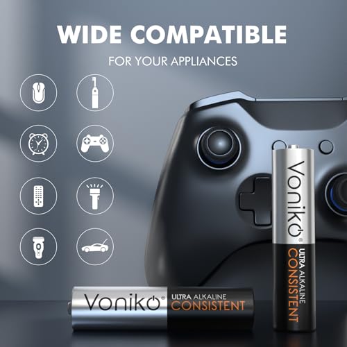 image for Voniko AAA Batteries 96 Pack - Alkaline Triple A Battery - Ultra Long-