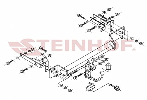 GANCIO TRAINO FISSO PER RENAULT KADJAR DAL 2015 KIT 13P