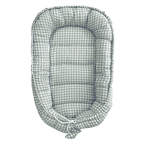 molis&co. Nido de Bebé 90 x 50 cm. Reductor de Cuna o Nido de Colecho para Bebe. Algodón. Cuna...