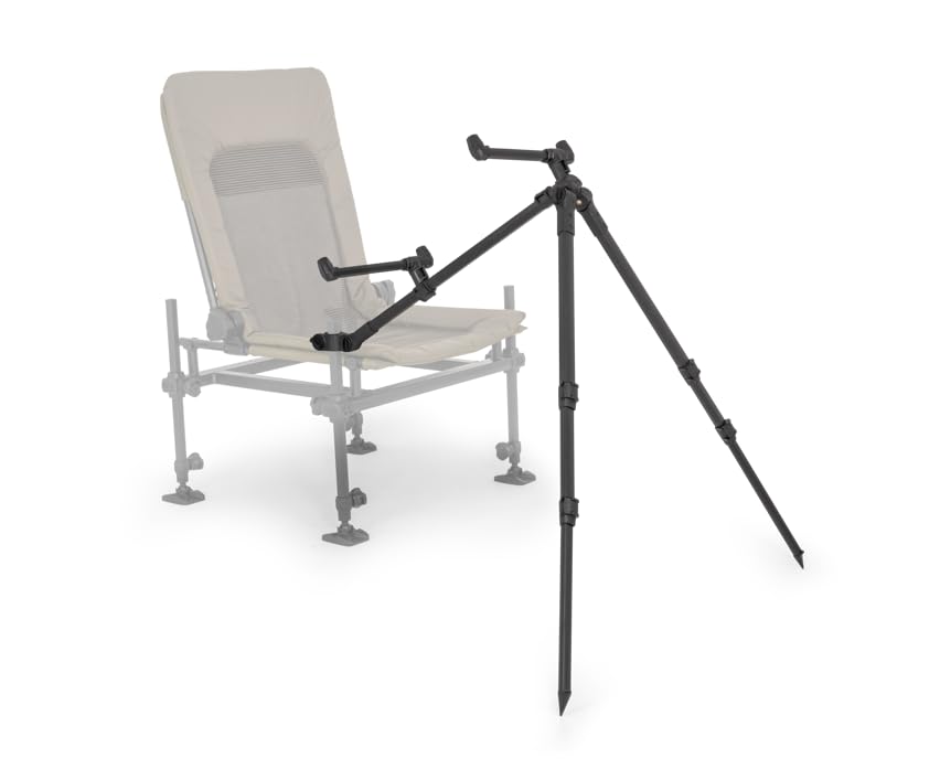 Korum Progress K0300055 - Braccio per canna da pesca a 2 canne da pesca, ideale per barbi o carpe di fiume, design resistente anti torsione, barre a sgancio rapido, gambe anteriori con angolo
