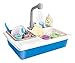Jouets Mon evier realiste avec egouttoir et Vaisselle 40x27cm - Fonction Eau - Jeu d'imitation Enfant - Accessoire Cuisine, dinette