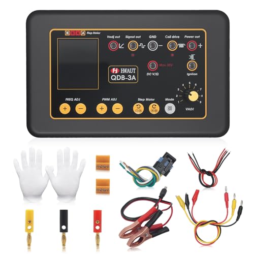 QDB-3A Ignition Coil Tester, Drive Automobile Ignition Coil Tester Injector Solenoid Valve Teste for Idling Stepper Motor Automobile Car Fault Detector