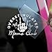Overstimulated Mom Club Car Decal Funny Hand, Skeleton, Butterfly, Neurodivergent, Mental Health Humor Car Window Accessories Affirmations Vinyl Waterproof 6 Inches Bumper Sticker Gift for Mom Dad