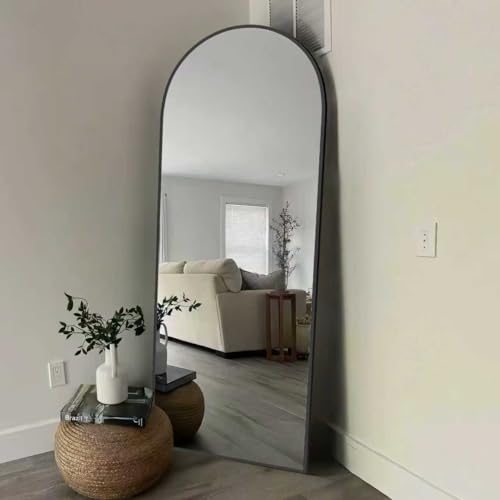 CQHVKQ Mirror Full Length 71"×28" Full Body Mirror Arched Full Length Mirrors with Stand for Living Room,Bedroom Hanging Mirror for Cloakroom,Black CQHVKQ Mirror Full Length 71"×28" Full Body Mirror Arched Full Length Mirrors with Stand for Living Room,Bedroom Hanging Mirror for Cloakroom,Black
