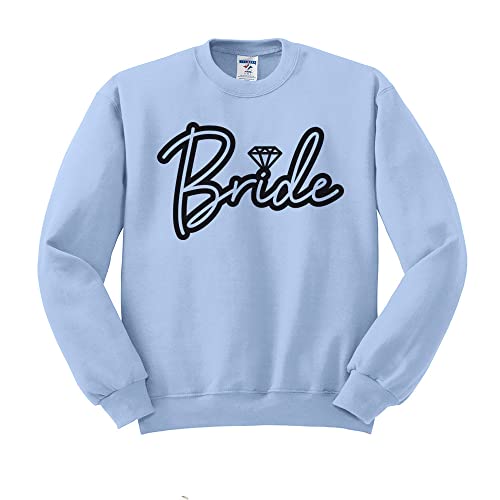 Diamond Bride Sweatshirt Unisex Large Light Blue