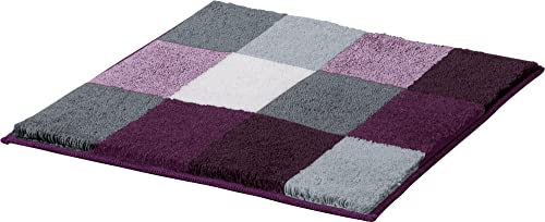 Erwin Müller WC-Vorlage ohne Ausschnitt Kreta, rutschhemmend aubergine Größe 50x50 cm -...