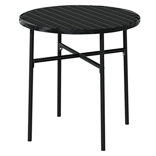 Mobilier à dîner de jardin 3 pièces SKM pour petits espaces noir