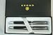 A.T.CROSS Classic Executive Companion Avatar Black Lacquer and Extremely Polished Chrome Appointments with Distinctive Cross Special Signature Mid Rings, Pen and 0.7MM Pencil Set. A Great Gift