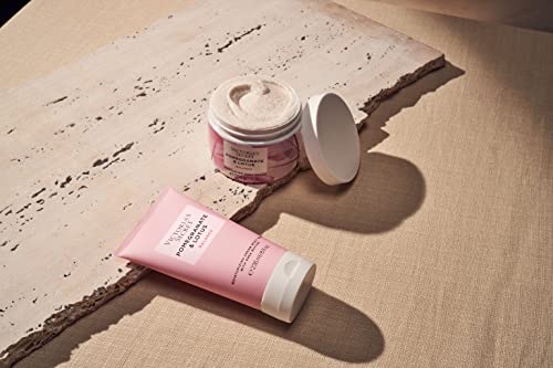 Victoria's Secret Esfoliante corporal esfoliante de beleza natural de romã e lótus (pomegranate e l