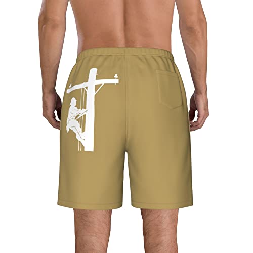 Lineman Men's Beach Shorts Board Trunks Classic Bathing Suits Quick Dry Boxer Briefs3