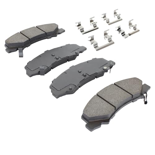 Image of QUALITY-BUILT Front Semi-Metallic Brake Pads, Premium 1001-1159M, Compatible with 2006-2016 Buick /Cadillac /Chevrolet (Allure,DTS,Impala,Impala Limited,LaCrosse,Lucerne,Monte Carlo)