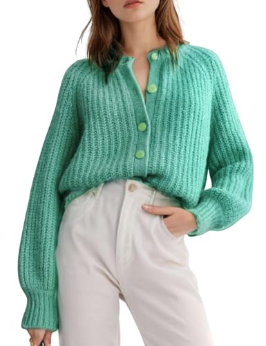 Wyeysyt Womens 2024 Fall Cardigan Sweater Open...
