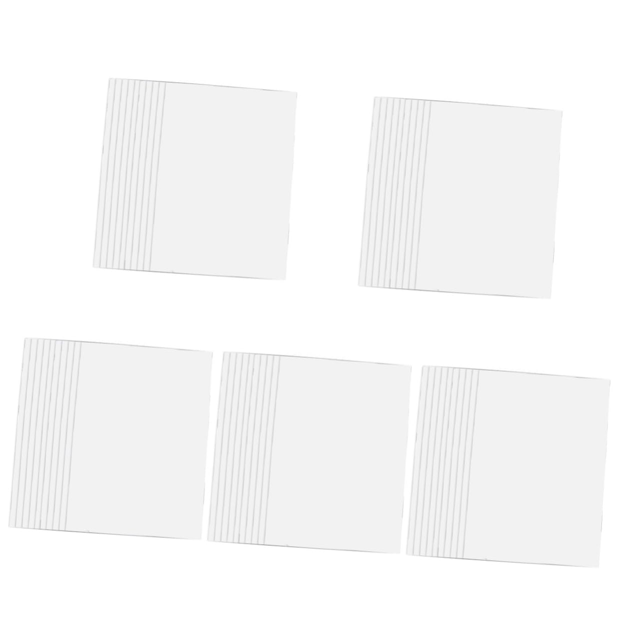 Housoutil 5 Sätze Doppelseitiges Glanzpapier Fotopapier Für Tintenstrahldrucker Für Schule Büro Und Fotostudios Kratzfest Und Ölbeständig Klare Druckqualität 10 Blätter * 5