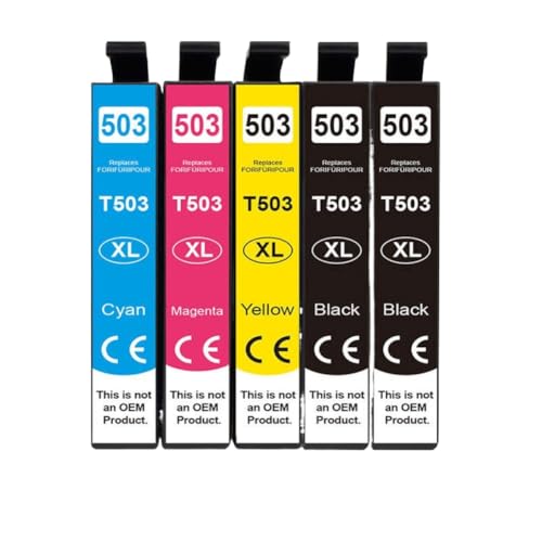 Cartouche T503 de rechange sans blocage pour imprimantes XP-5205 WF-2960DWF