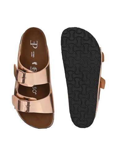 Image of EL PASO Leather Fashion Sandals Casual Platform Heels Wedges Cork Sole Sandal for Women & Girls