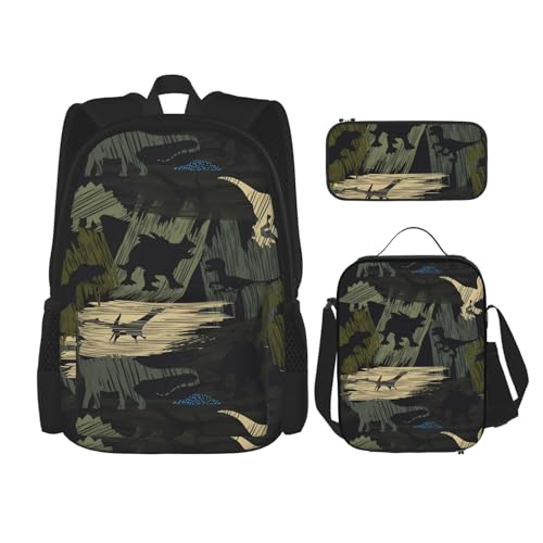 Sac à dos pour ordinateur portable 3 pièces et sac isotherme voyage