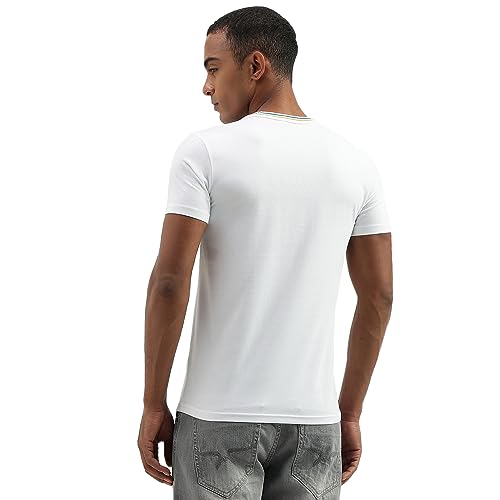 Image of UNITED COLORS OF BENETTON Men's Cotton Solid Regular Fit T-Shirt