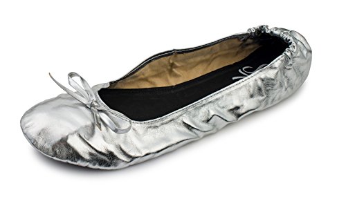 Image of Silky Toes Foldable Flat Shoes for Women | Portable Ballet Flats for Weddings, Parties, Events, Travel |Comfortable Cushioned
