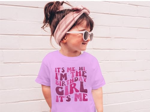 Image of LOTUCY Birthday Girl Outfit for Kids Its Me Hi Im The Birthday Girl Shirt | Birthday Party TopsToddler Kid Girls Tie Dye T-Shirt B-Day Gifts