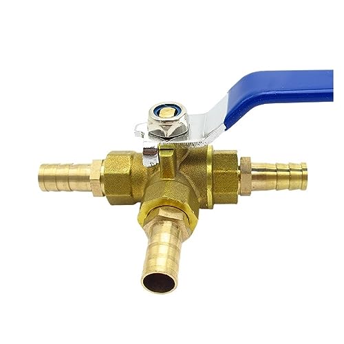 Conector de latón de tres vías para evitar fugas en tubos de 14mm 4