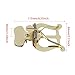 Yibuy Trombone Lyre Clamp-On Holder Replacement Parts for Marching Band 0.31inch Width Golden