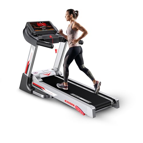 Cockatoo Delta X5 5HP Peak Treadmill with 3 Level Manual Incline, LED Treadmill for Home Foldable, Speed 16 Km/Hr, Max User Weight 130 Kg