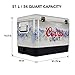 Coors Light Ice Chest Cooler - Portable Ice Bucket with Bottle Opener, Vintage Style, Insulated for Camping, Beach, Picnic, RV, BBQs, Tailgating, Fishing, Steel-Belted 85 Can Ice Box, 51L (54 qt)