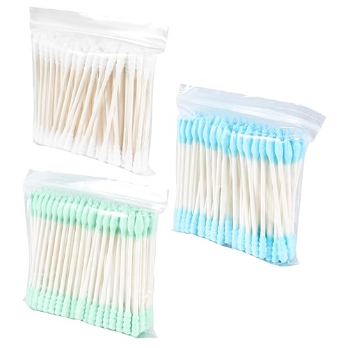 FOMIYES 100 Cotton Swabs Per Pack Double-head Cotton Stick Swab Facial Pads Perfect for Ears for Travel