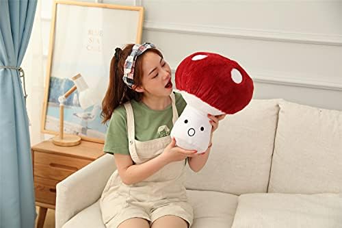 hynbasea Set of 3 Pieces 3D Creative Plush Pillows Mushroom Cute Mushrooms Throw Pillow