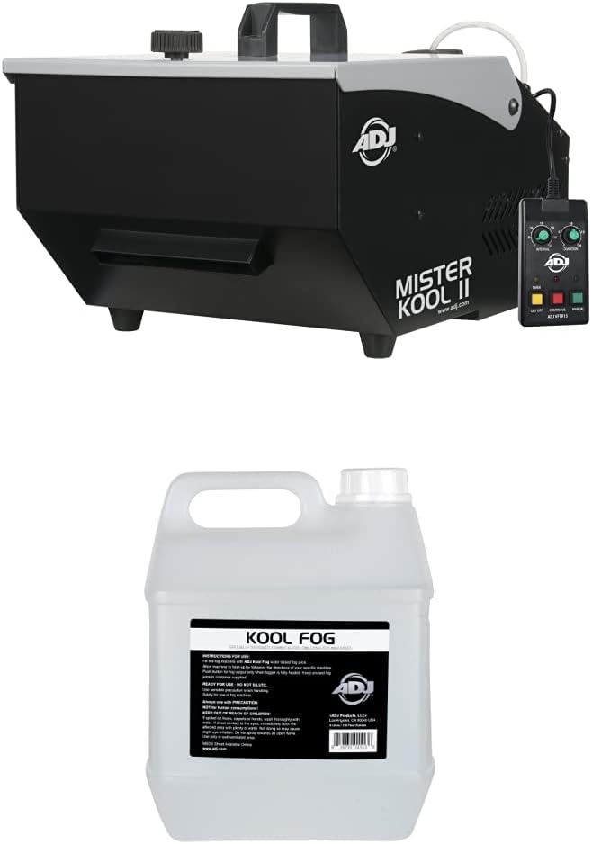 ADJ Mister Kool II Low-Lying Fog Machine + ADJ Kool Fog Juice