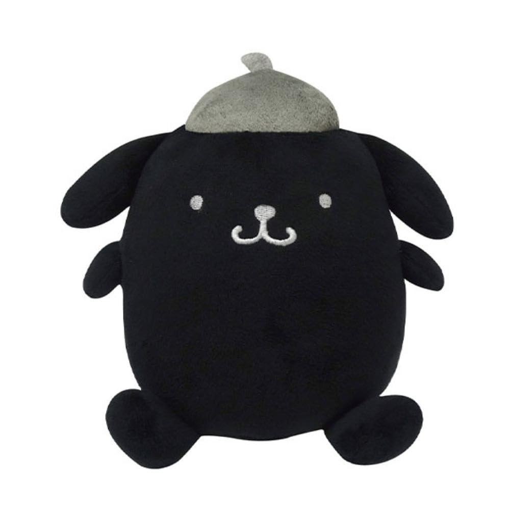 新品　サンリオ　ポンペイ展 ポムポムプリン　ぬいぐるみ　マスコット ブラック Amazon.co.jp: モノクロシリーズぬいぐるみポムポムプリン : おもちゃ
