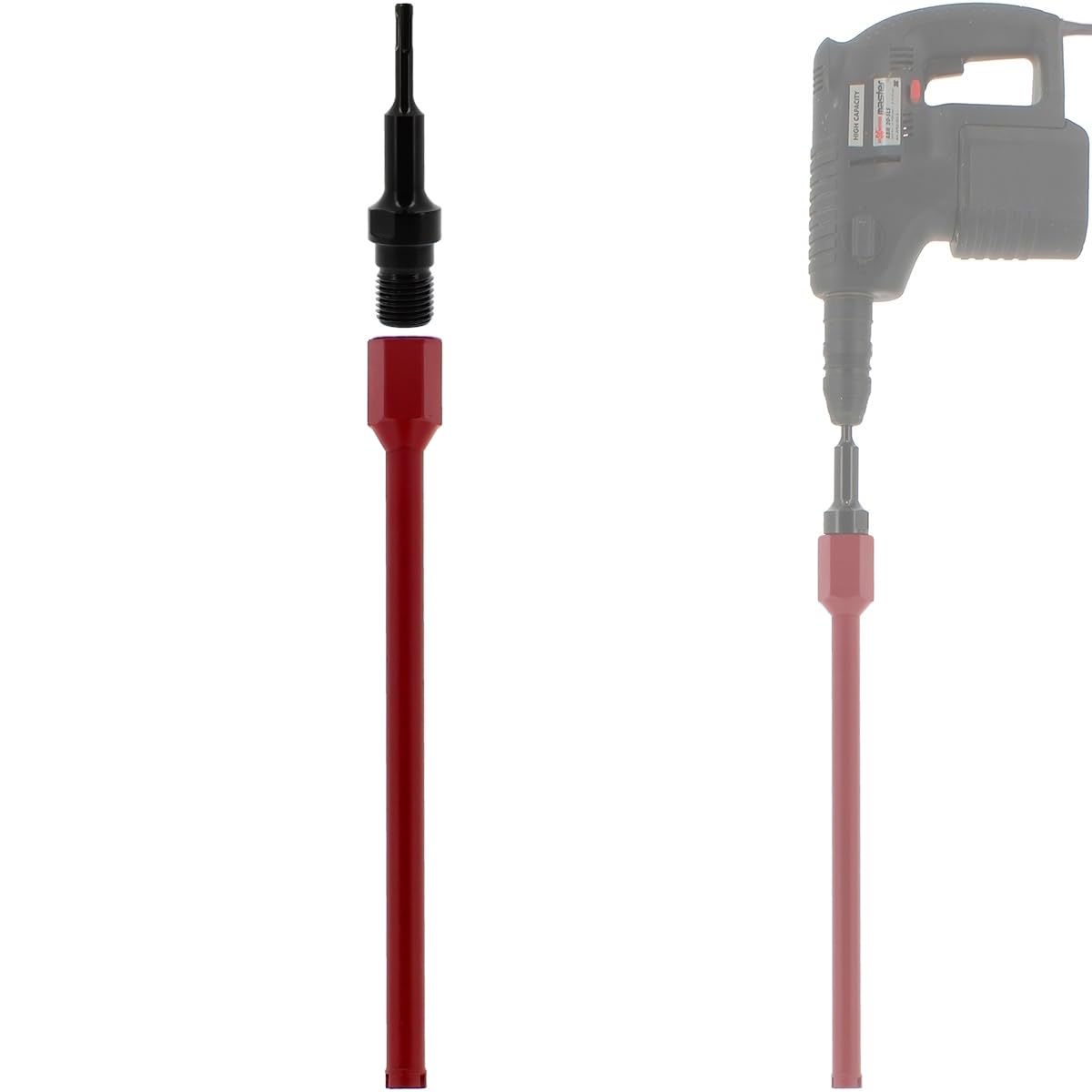 Couronne diamant Ø 25 mm avec adaptateur perceuse et perforateur SDS-plus