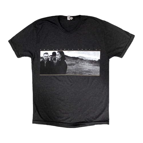 T-shirt U2 Joshua Tree Dates 2017 gris en coton durable pour collectionneur