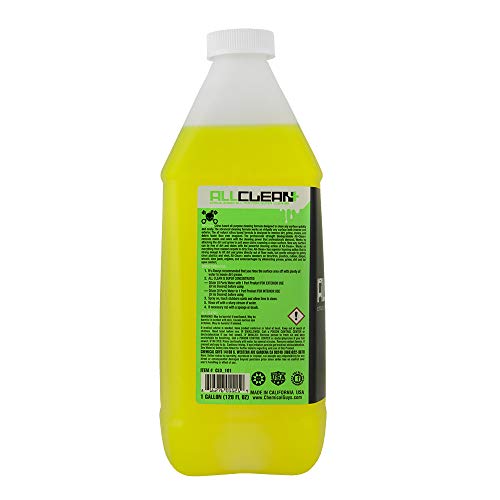 Chemical Guys Cld_101 All Clean+ Citrus-Based All Purpose Super Cleaner, Safe For Cars, Trucks, Suvs, Motorcycles, Rvs & More, 128 Fl Oz (1 Gallon), Citrus Scent #TOP1