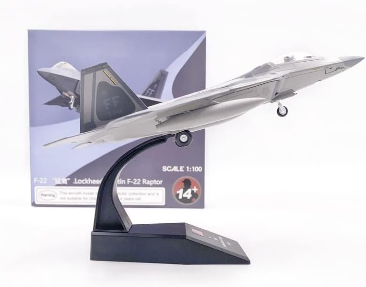 Miniatura 2 de USAF F-22 Raptor 1100 Modelo de aeronave fundida a troquel (Base)