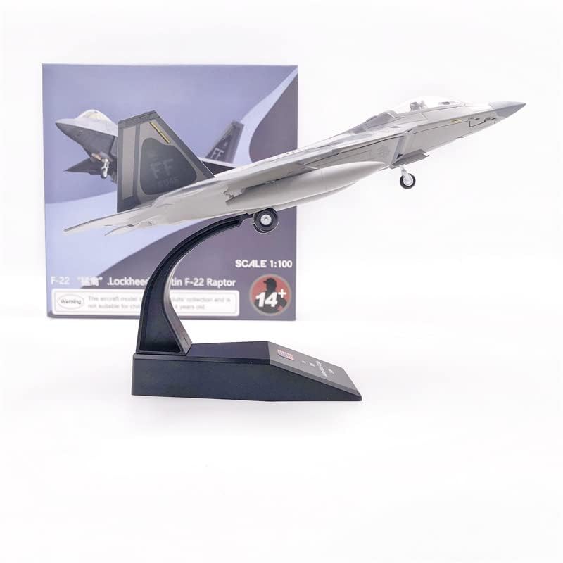 Amazon.com: USAF F-22 Raptor 1/100 Diecast Aircraft Model (Basis