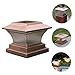 SILENRADAWN Solar Energy Pillar Lamp Outdoor Garden Fence Light Warm Yellow Post Lighting Tool Solar Courtyard Lamp for Yard Path and Deck