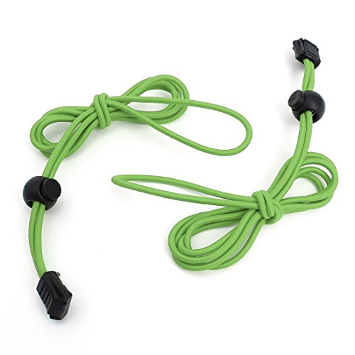 5Five Fashion - Cordones Elásticos para Zapatos, 110 cm, Verde, 110 cm